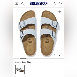 NWT Birkenstock Blue Arizona Sandals size EU 7 / US 6-6.5